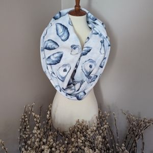 Women’s Super Soft Fleece Infinity Loop Cowl Scarf Blue Oyster